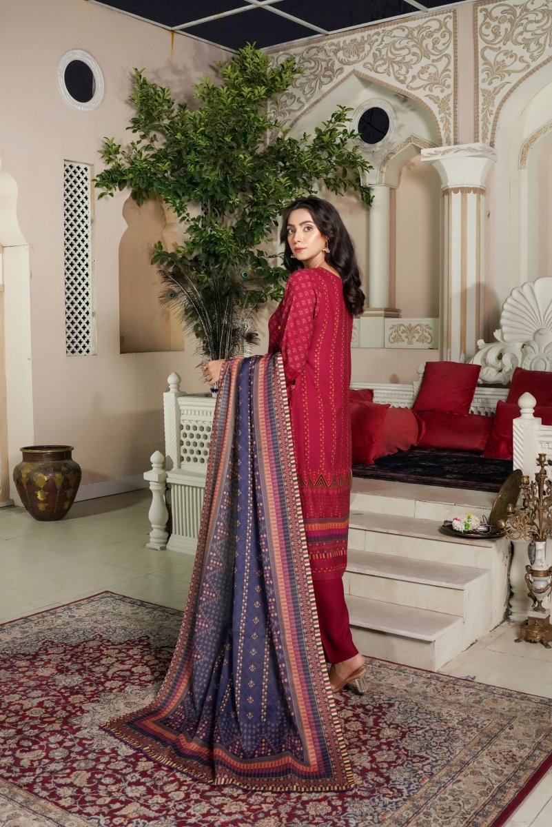 Munira Dhanak 3 Piece Pakistani Suit MUN585 - Designer dhaage