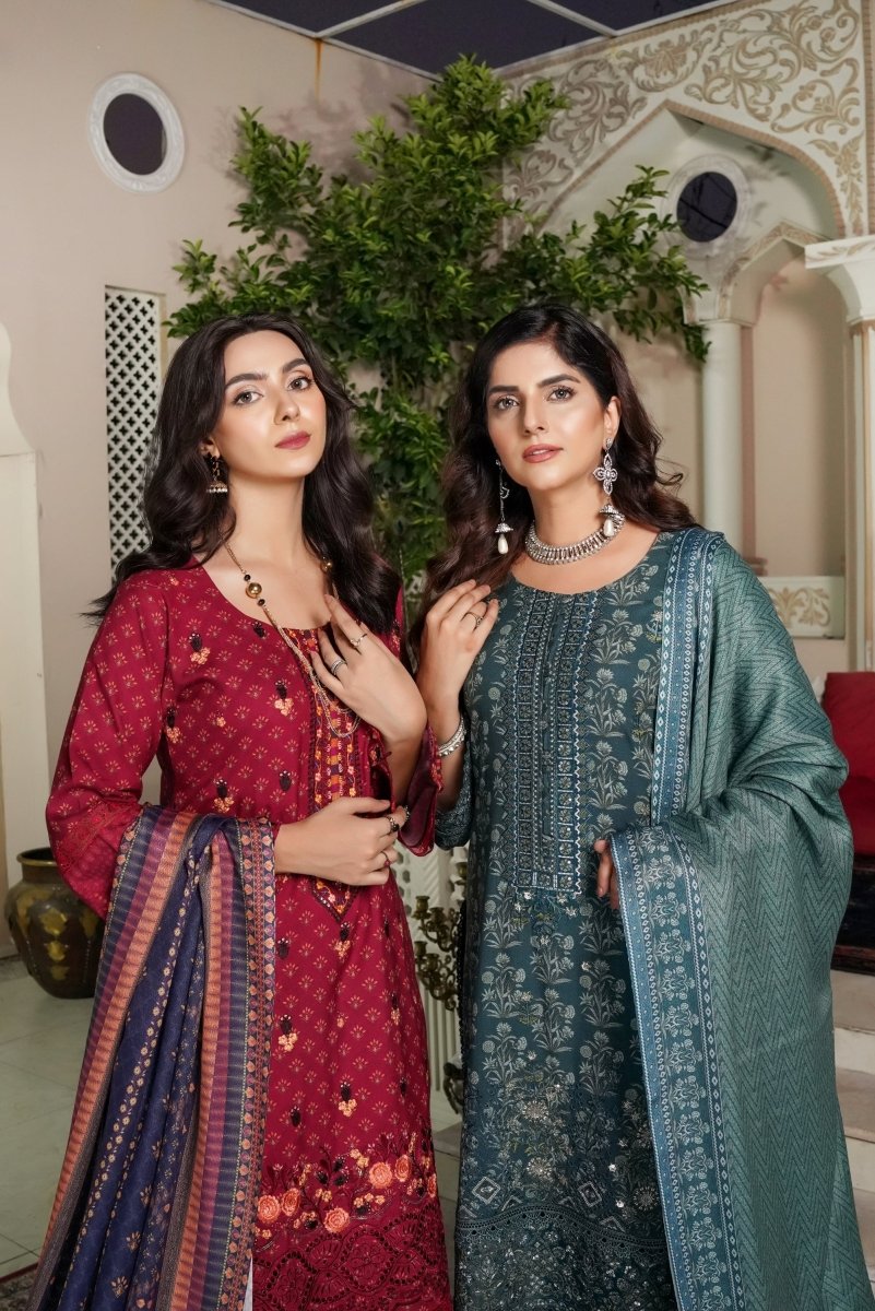 Munira Dhanak 3 Piece Pakistani Suit MUN585 - Designer dhaage
