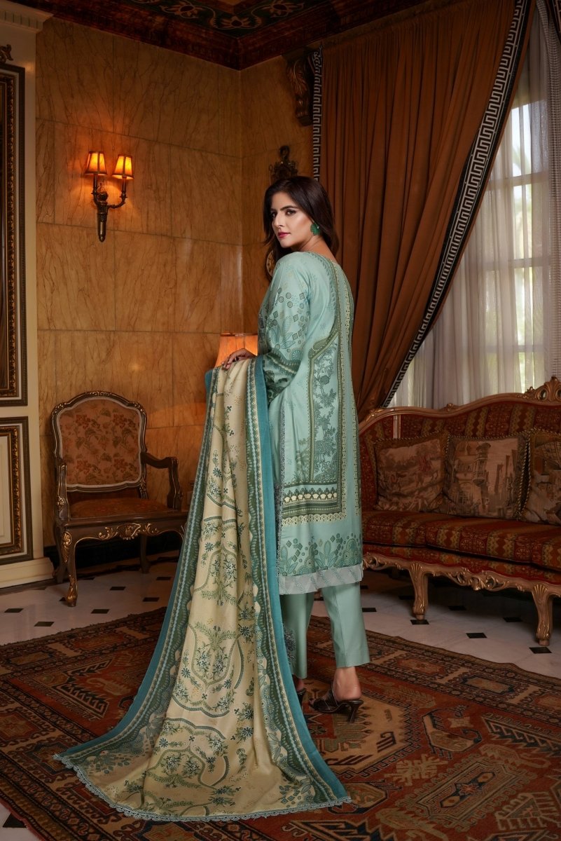Munira Dhanak 3 Piece Pakistani Suit MUN587 - Designer dhaage
