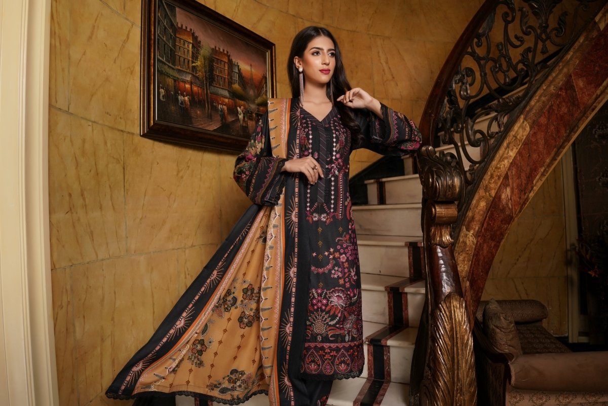 Munira Dhanak 3 Piece Pakistani Suit MUN590 - Designer dhaage