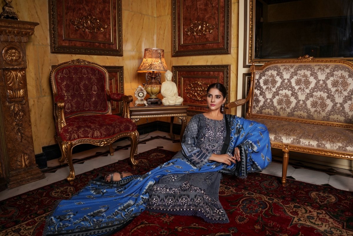 Munira Dhanak 3 Piece Pakistani Suit MUN592 - Designer dhaage