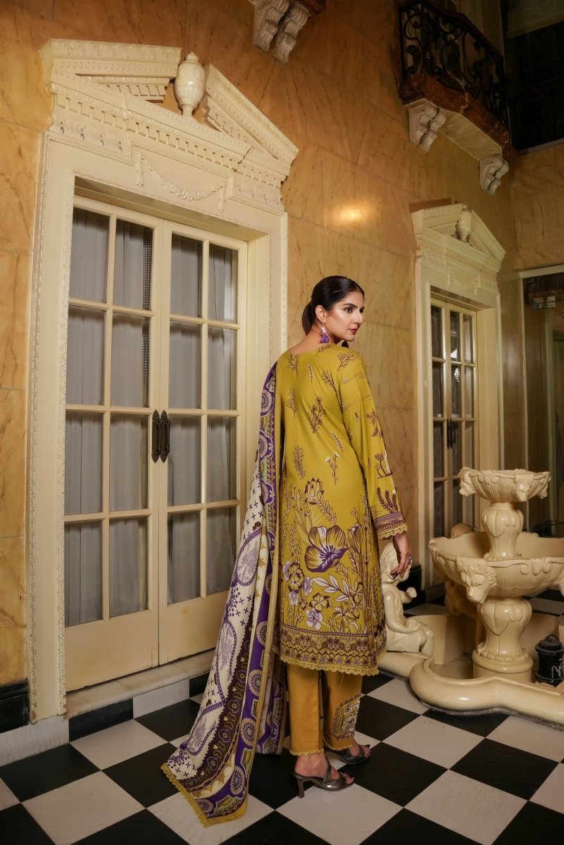 Munira Dhanak 3 Piece Pakistani Suit MUN593 - Designer dhaage