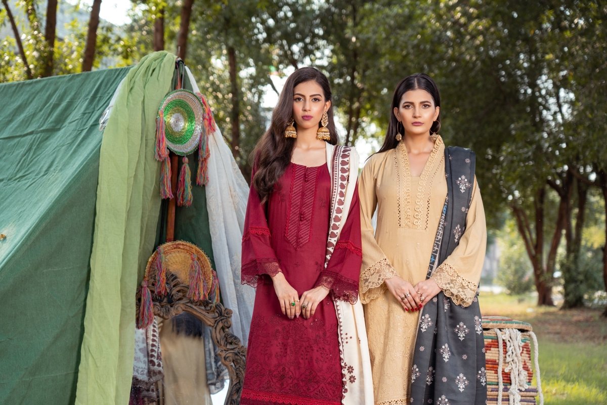 Munira Dhanak 3 Piece Pakistani Suit MUN601 - Designer dhaage