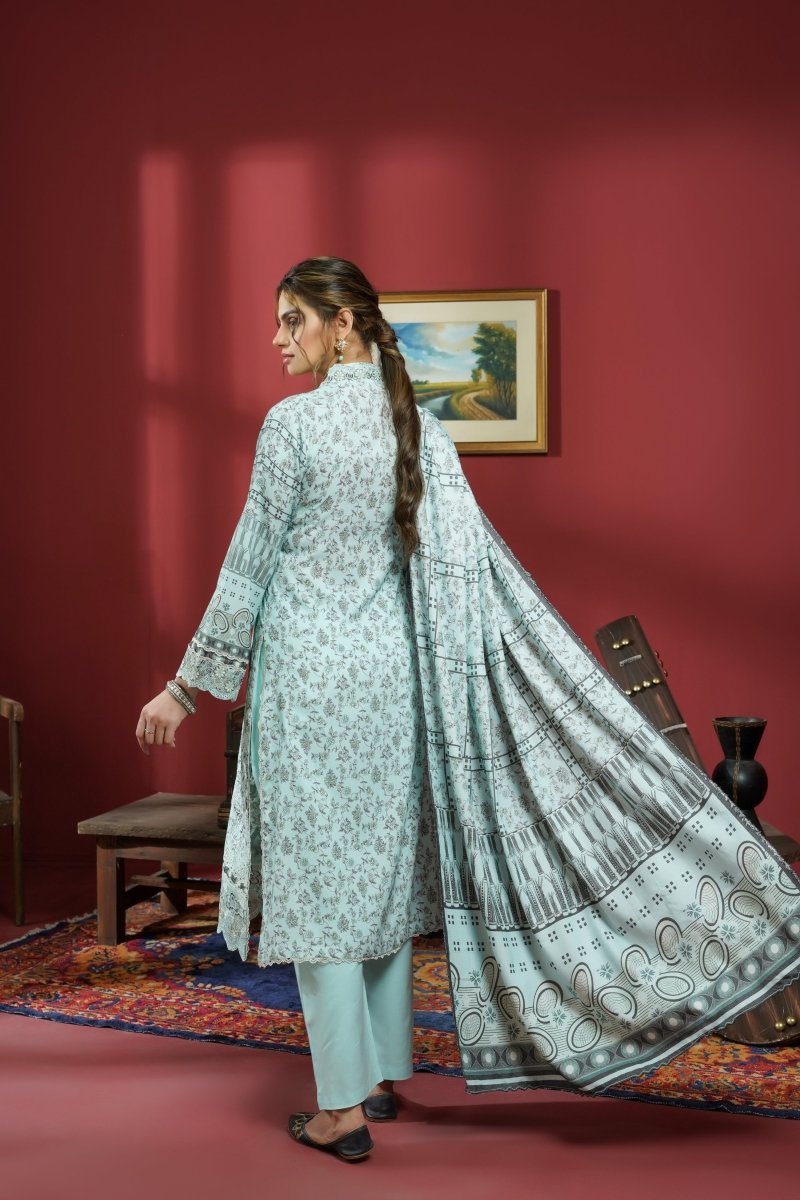 Munira Dhanak 3 Piece Pakistani Suit MUN610 - Designer dhaage
