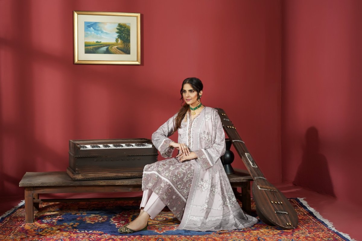 Munira Dhanak 3 Piece Pakistani Suit MUN611 - Designer dhaage