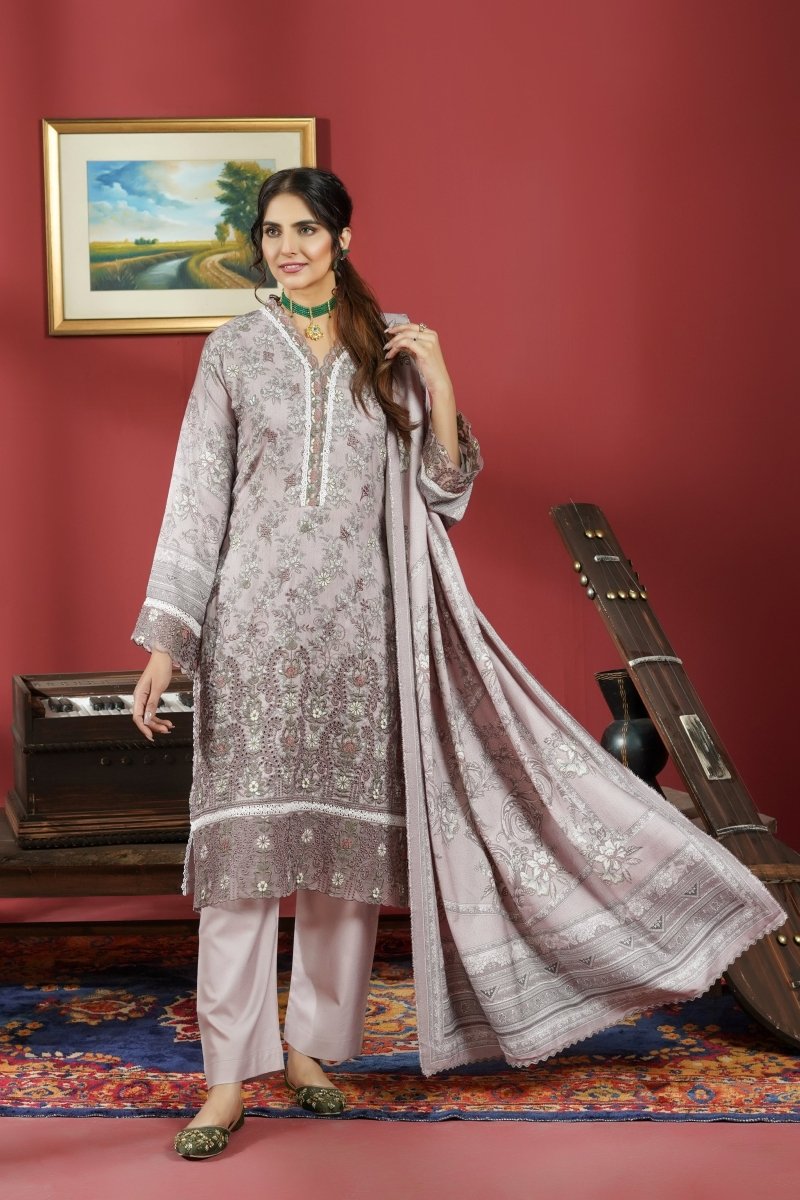 Munira Dhanak 3 Piece Pakistani Suit MUN611 - Designer dhaage