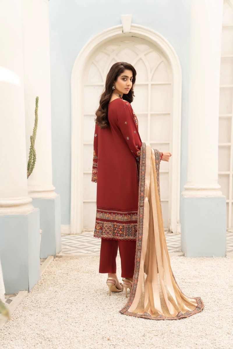 Munira Embroidered Viscose Pakistani Suit MUN544-Designer dhaage