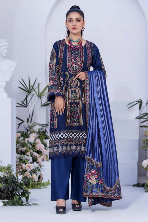 Munira Embroidered Viscose Pakistani Suit MUN551-Designer dhaage