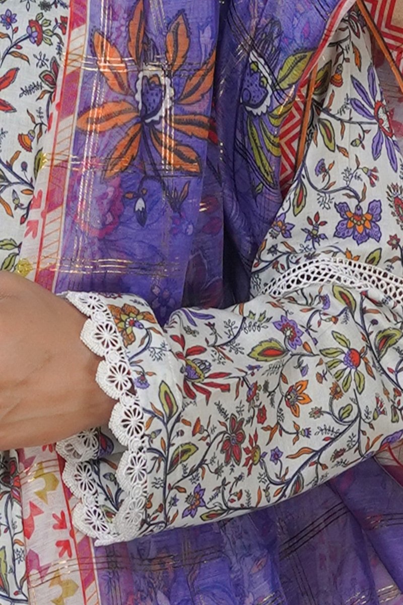 Munira Lawn 3 Piece Pakistani Frock MUN565-Designer dhaage
