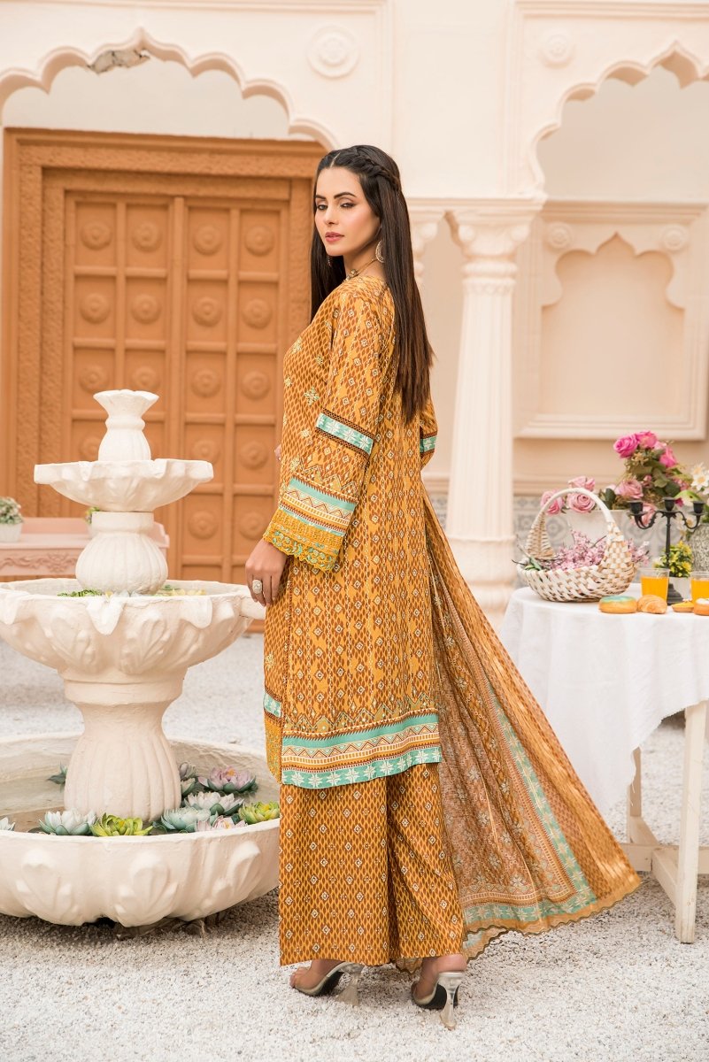 Munira Linen 3 Piece Suit MUN553-Designer dhaage