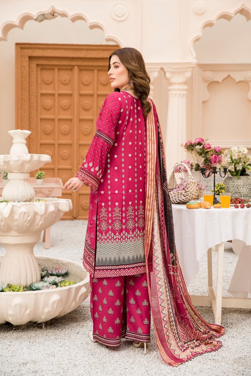 Munira Linen 3 Piece Suit MUN558-Designer dhaage