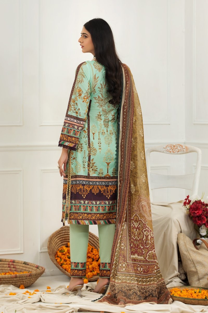 Parishey Cambric 3 Piece Suit PAR03-Designer dhaage