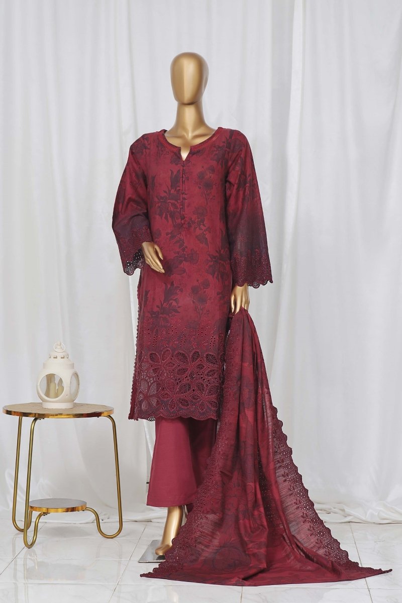 Sada Bahar Chikankari Embroidered 3 Piece Suit SBA140 - Designer dhaage