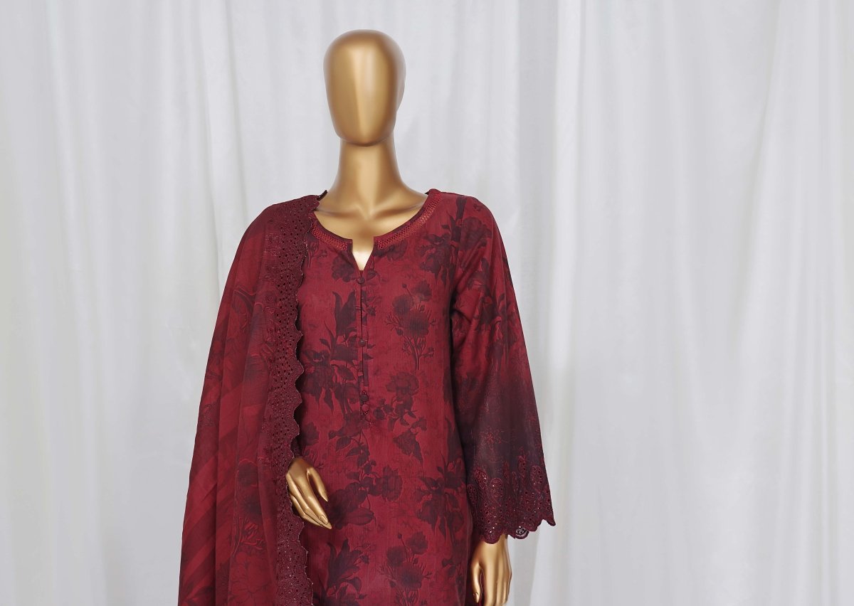 Sada Bahar Chikankari Embroidered 3 Piece Suit SBA140 - Designer dhaage
