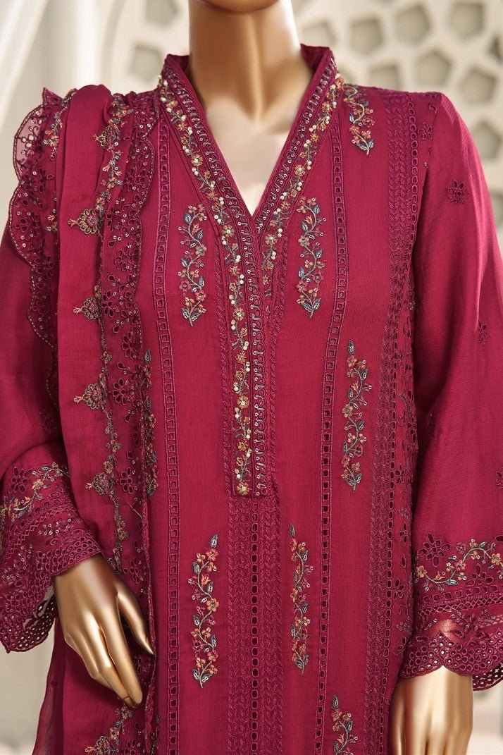Sada Bahar Embroidered Chiffon Party Wear Suit SBA83-Designer dhaage