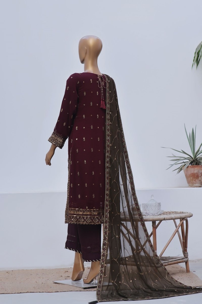 Sada Bahar Embroidered Chiffon Wedding Wear SBA133 - Designer dhaage