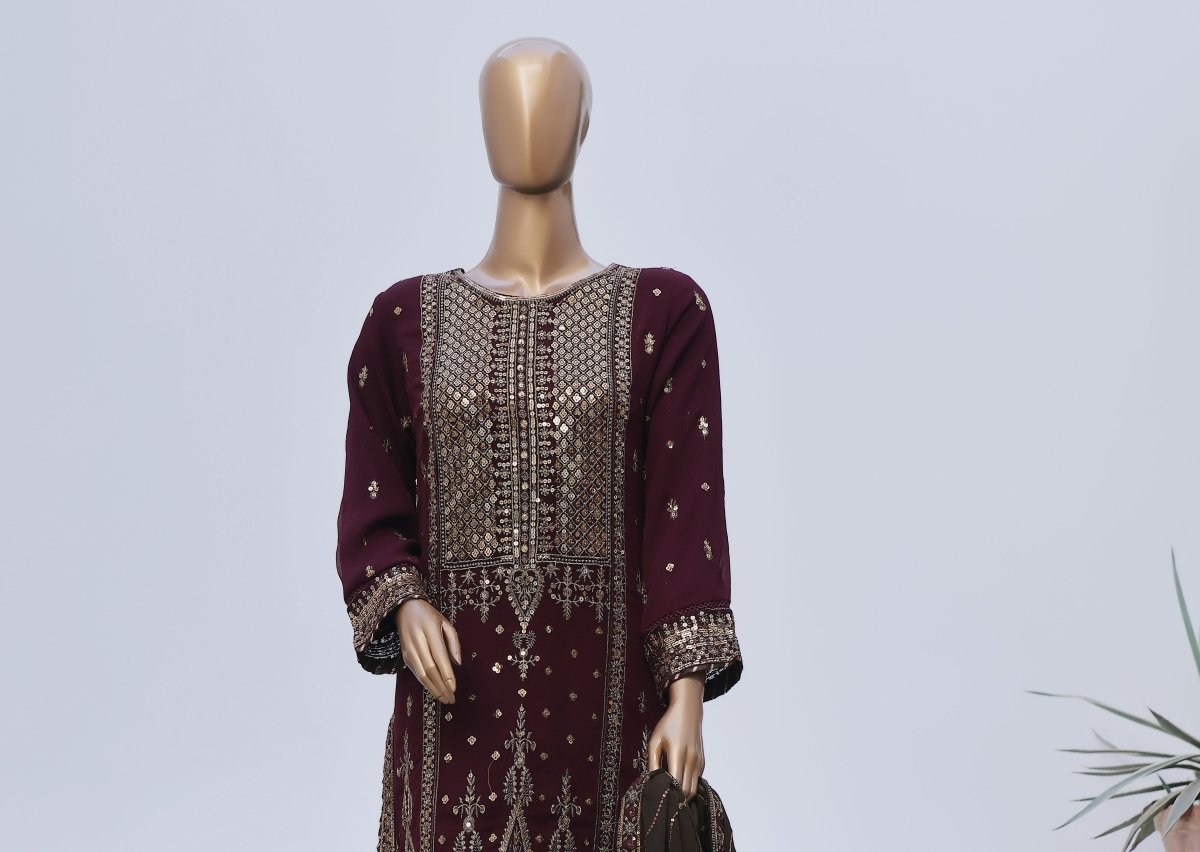 Sada Bahar Embroidered Chiffon Wedding Wear SBA133 - Designer dhaage