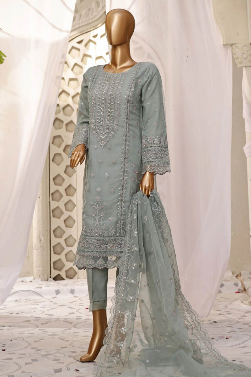 Sada Bahar Embroidered Organza Pakistani Party Wear SBA107 - Designer dhaage