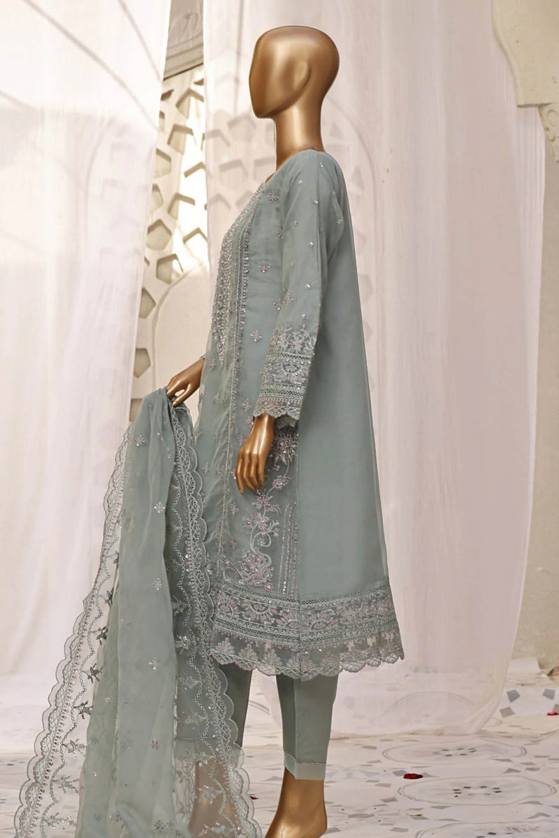 Sada Bahar Embroidered Organza Pakistani Party Wear SBA107 - Designer dhaage