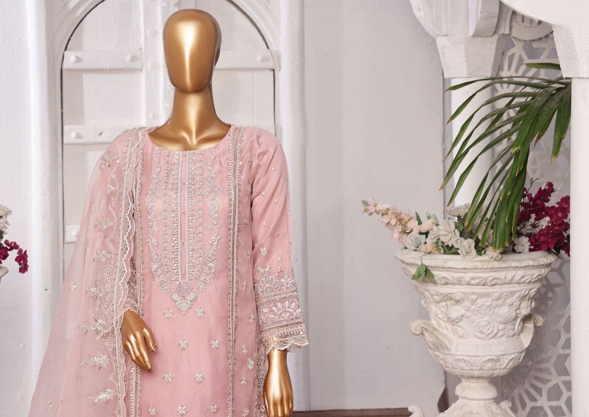 Sada Bahar Embroidered Organza Pakistani Party Wear SBA110 - Designer dhaage