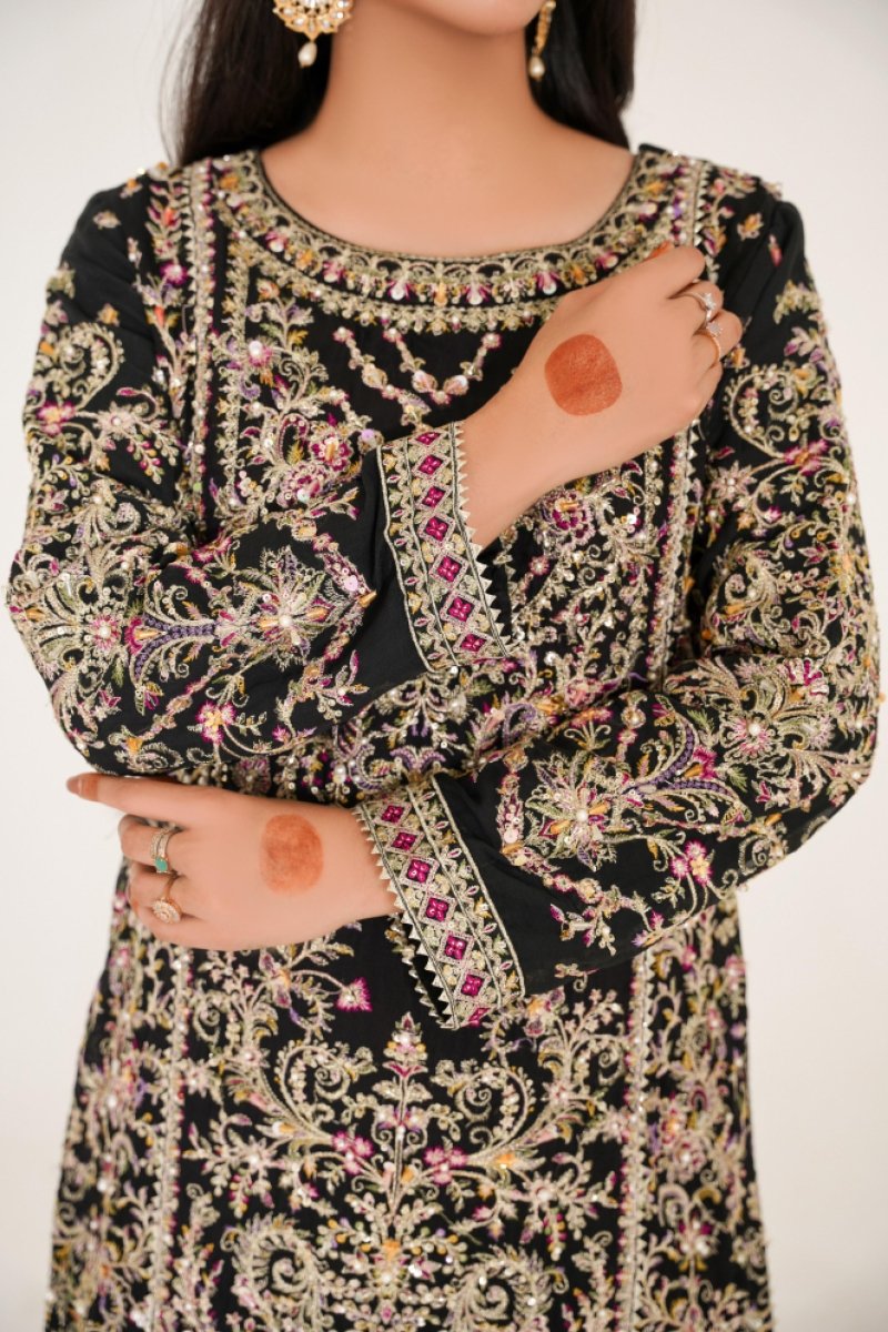 Sajni Embellished Chiffon Wedding Wear SAJ11 - Designer dhaage