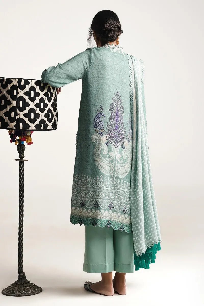 Sana Safinaz Mahay 10B Linen 3 Piece Suit SAN290 - Designer dhaage