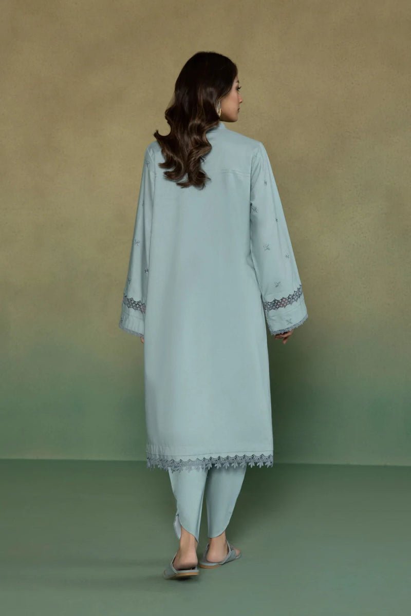 Sapphire Embroidered Cambric 2 Piece Suit SAP115 - Designer dhaage