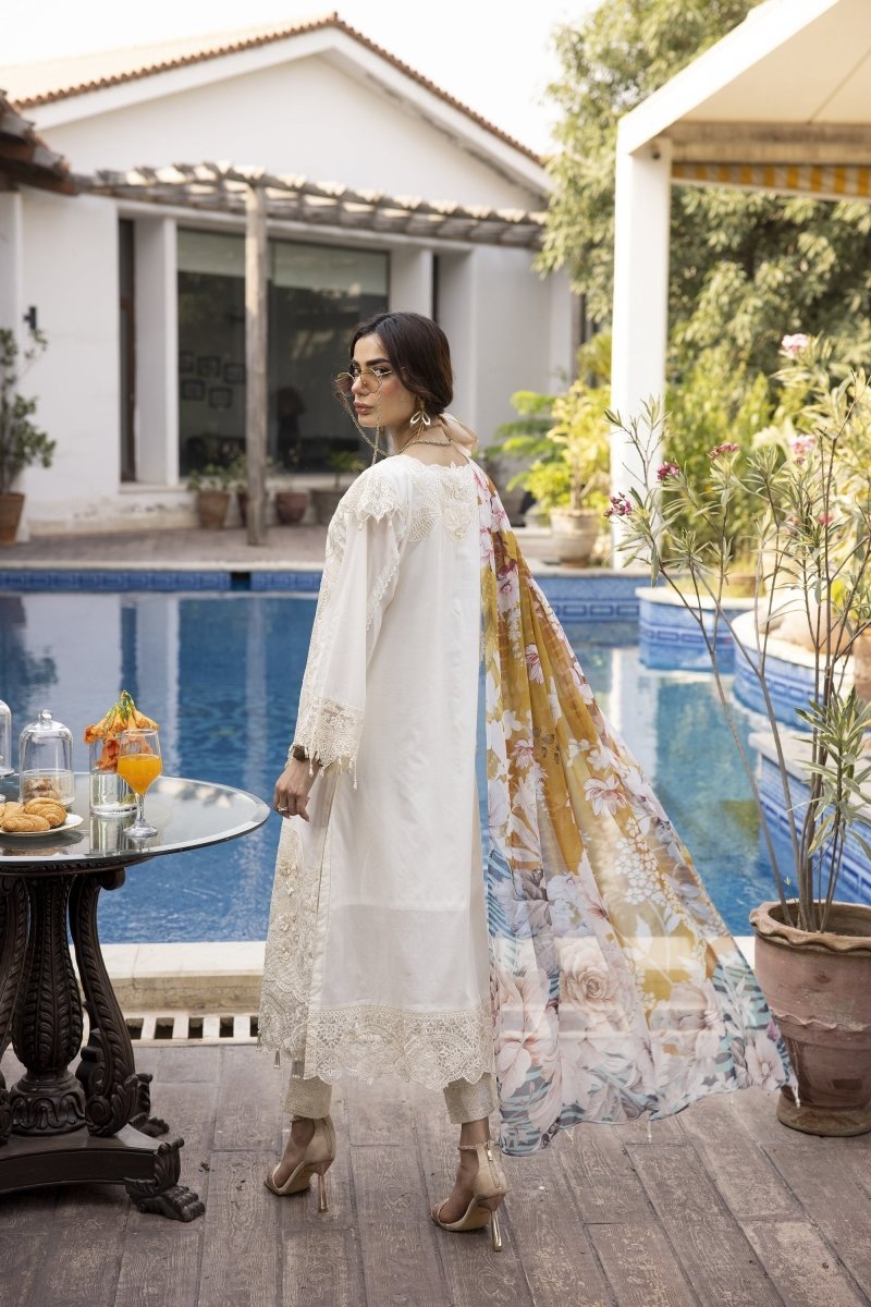 Simrans Ivana Luxury Lawn Chikankari Pakistani Suit SIM183 - Designer dhaage