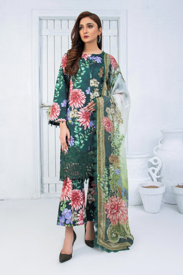 Maria B M Prints Cambric Suit MPT-1501-B-Designer dhaage