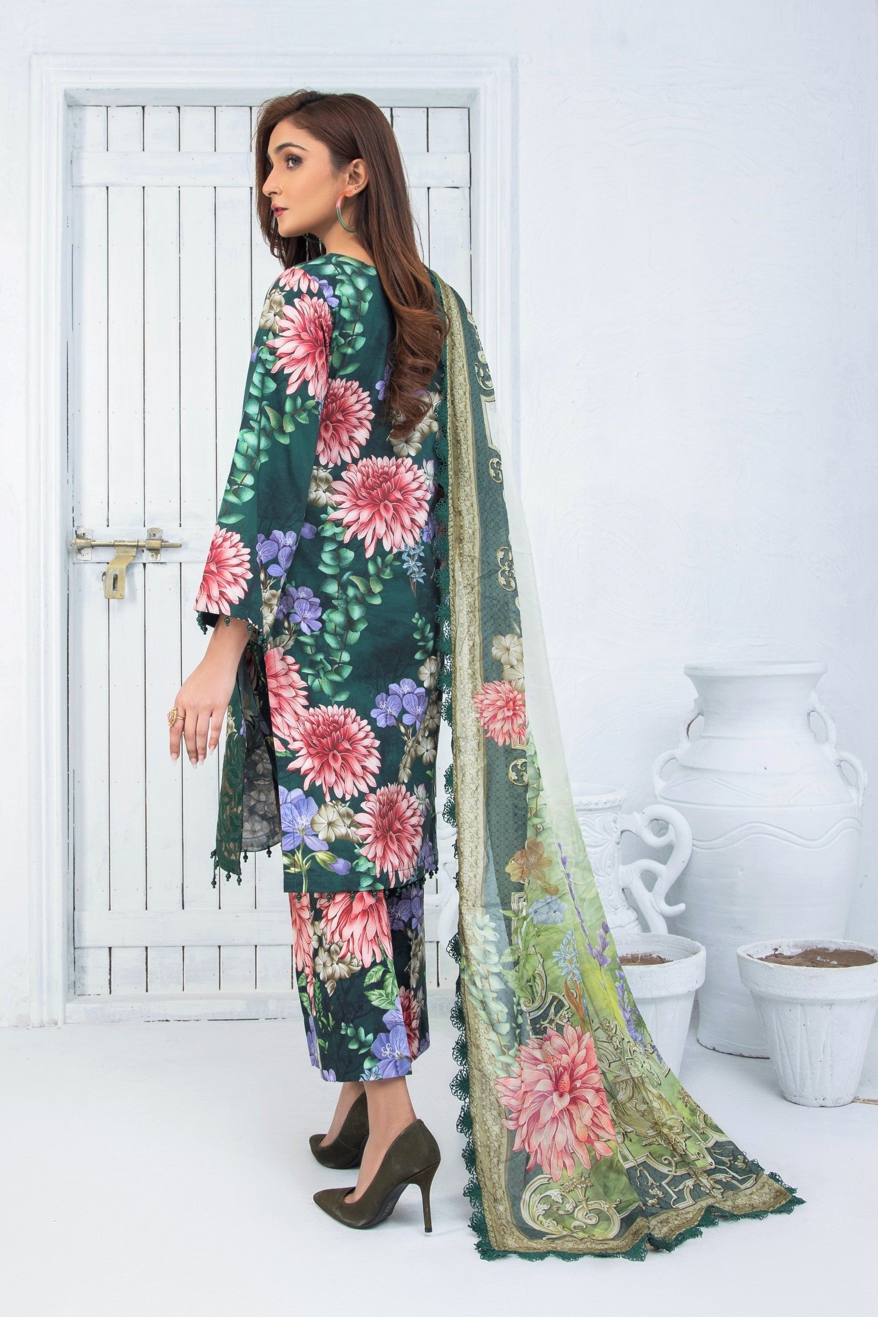 Maria B M Prints Cambric Suit MPT-1501-B-Designer dhaage