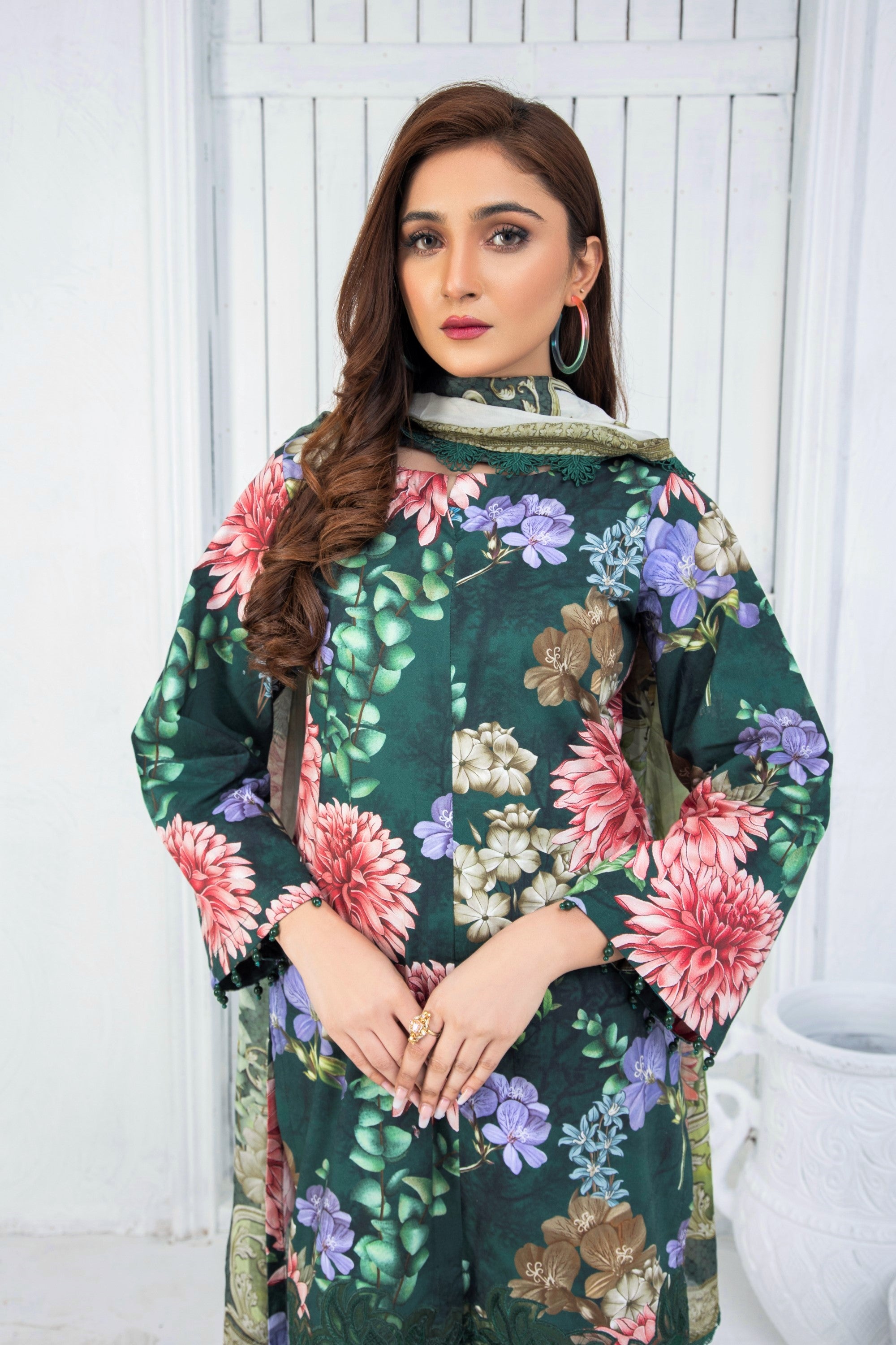 Maria B M Prints Cambric Suit MPT-1501-B-Designer dhaage