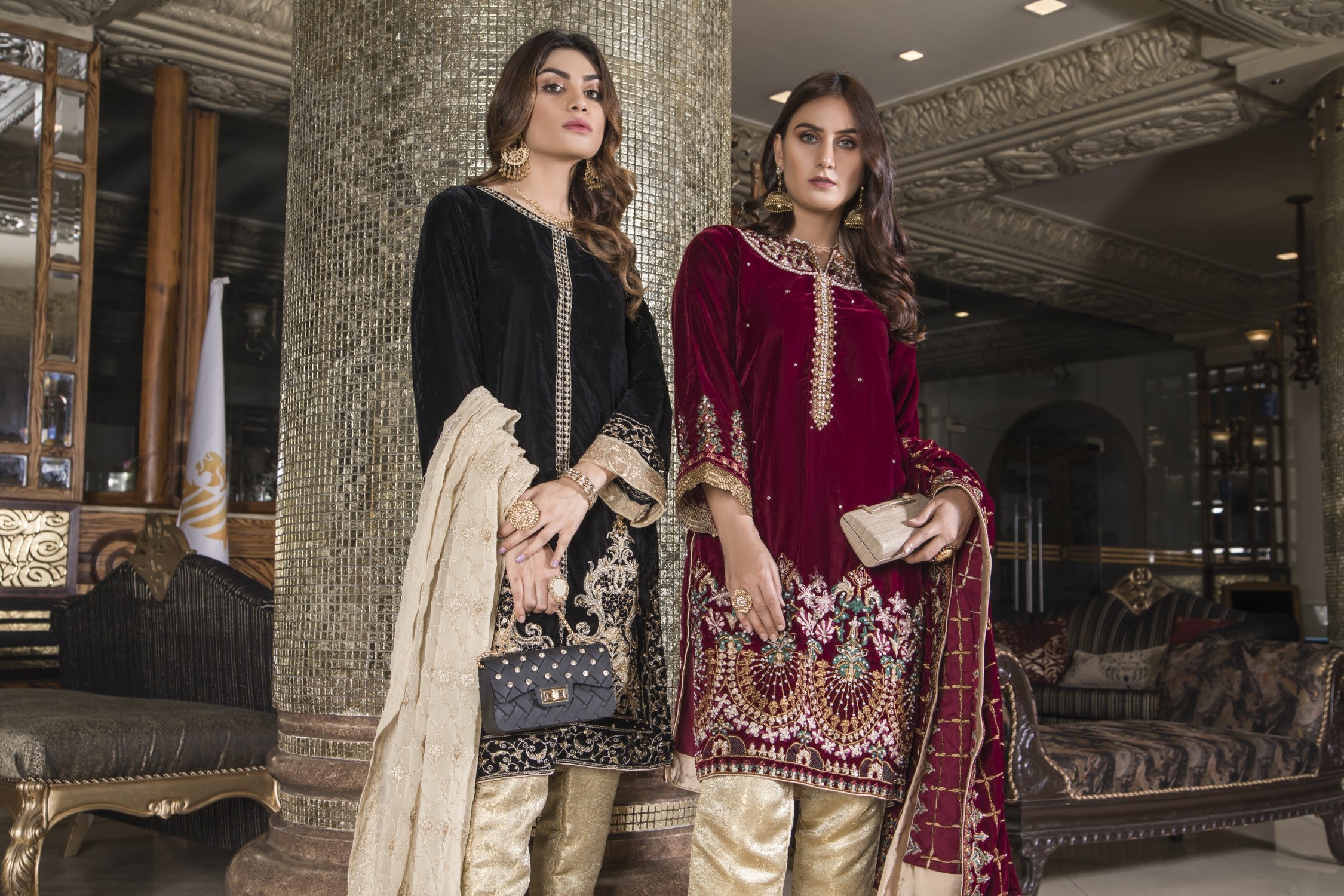 Mihrimah Velvet Formal Suit MIH04