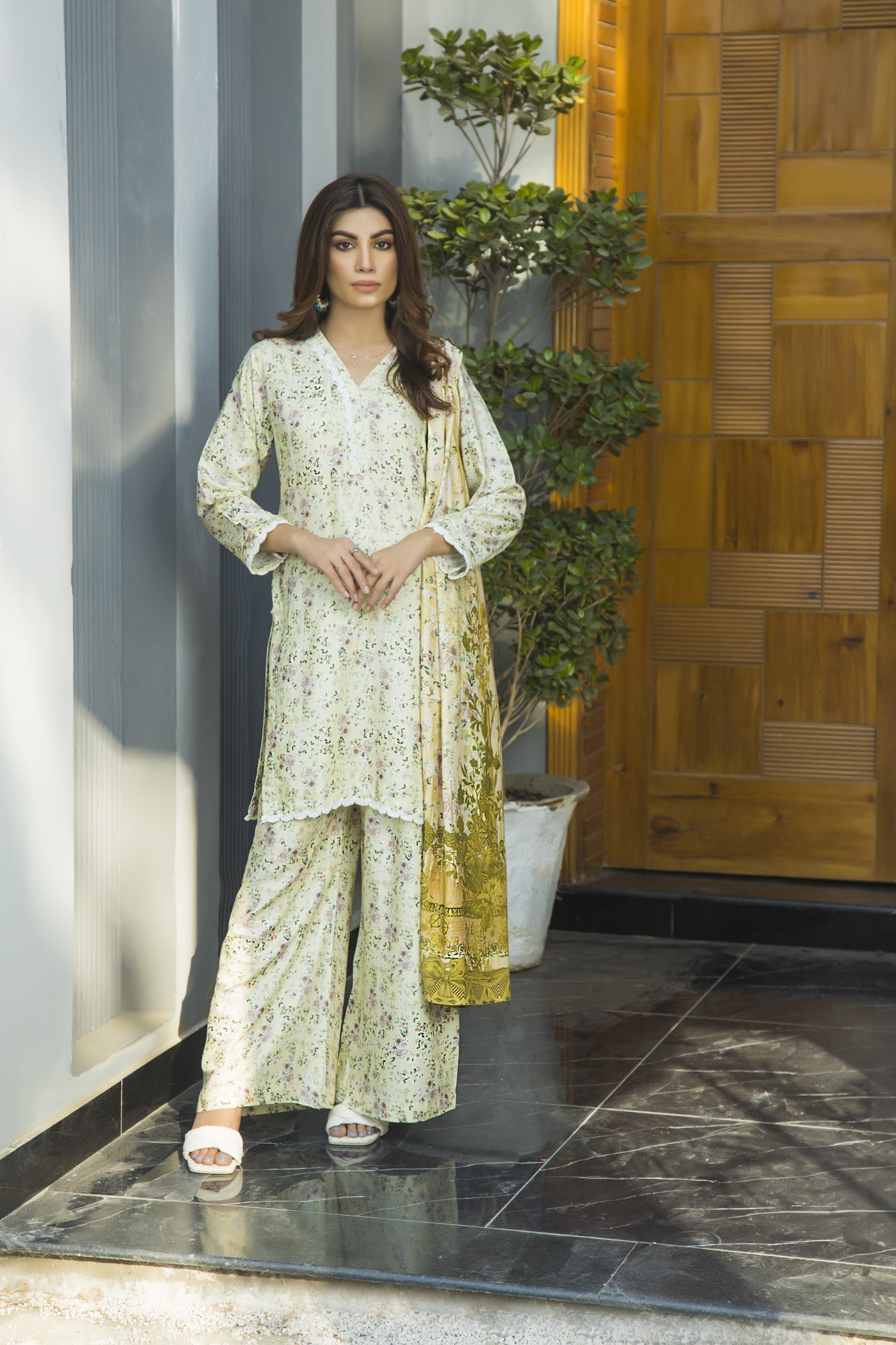 Simrans Floral Marina 3 Piece Suit SIM90-Designer dhaage