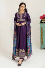 Allys Embroidered Dhanak 3 Piece Frock ALL92
