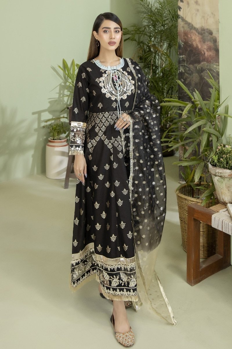Allys Festive Embroidered Maxi Dress ALL110