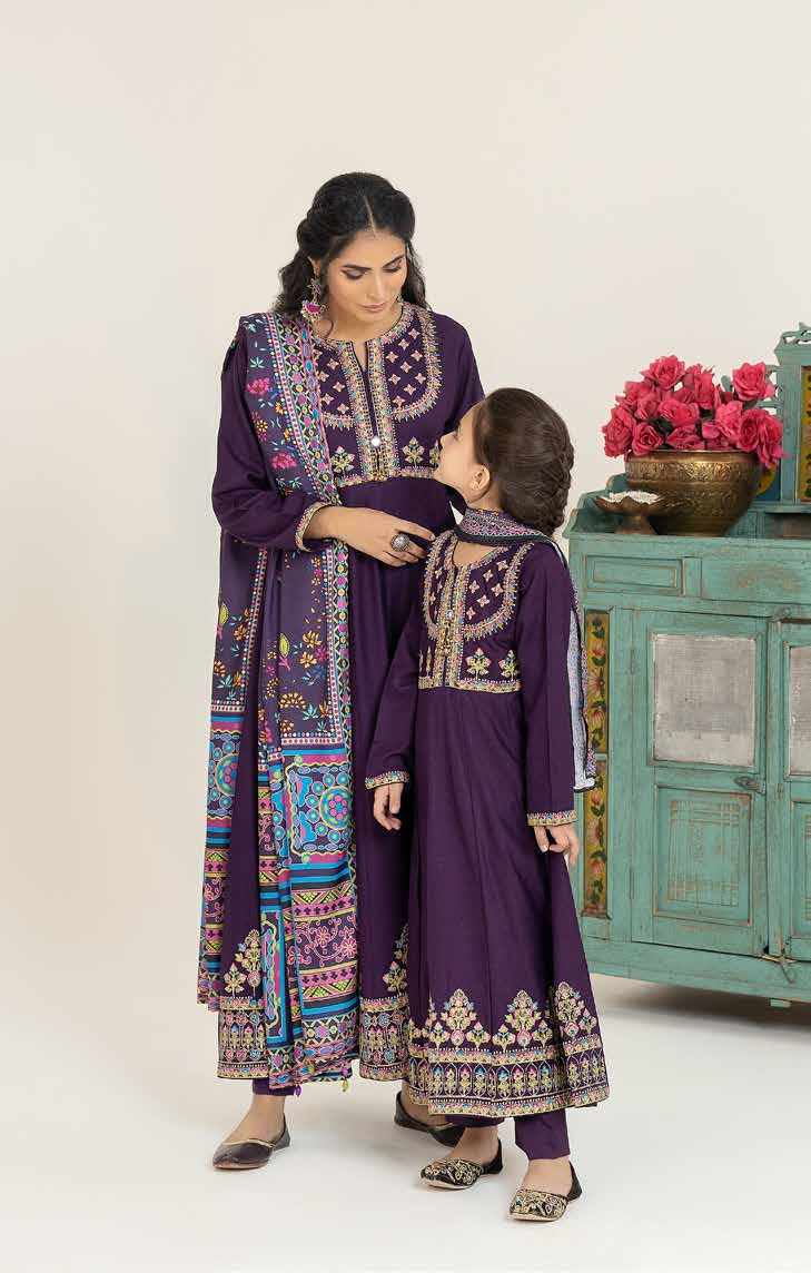 Allys Girls Festive Embroidered Frock ALL96