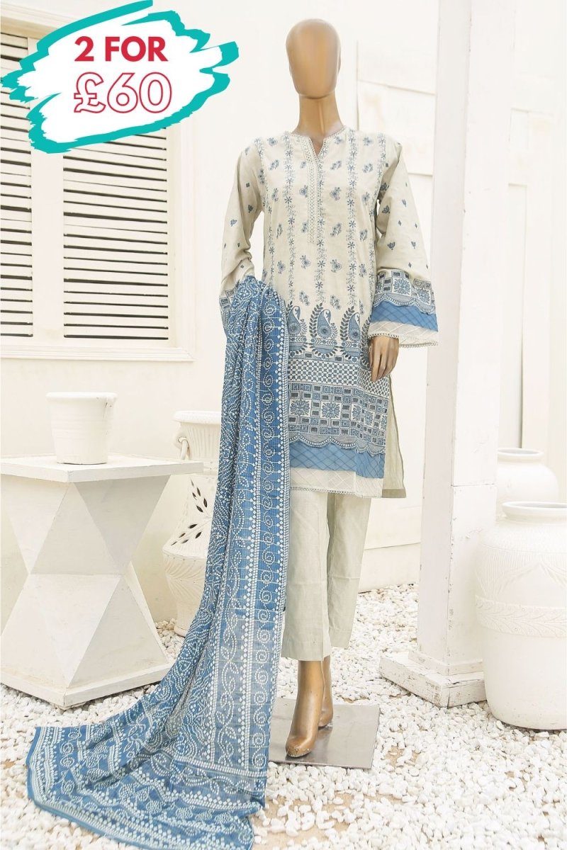 Bin Saeed Chikankari Lawn Suit BIN109-Designer dhaage