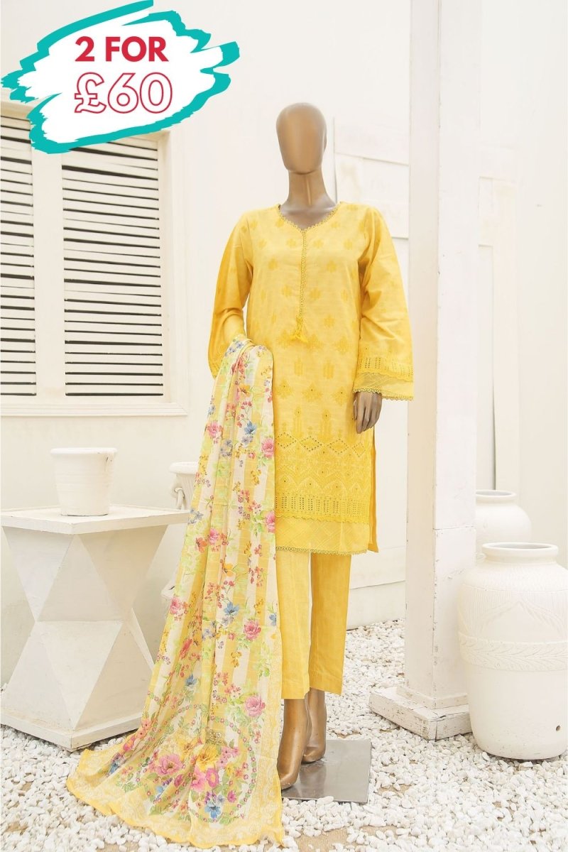 Bin Saeed Chikankari Lawn Suit BIN111 - Designer dhaage