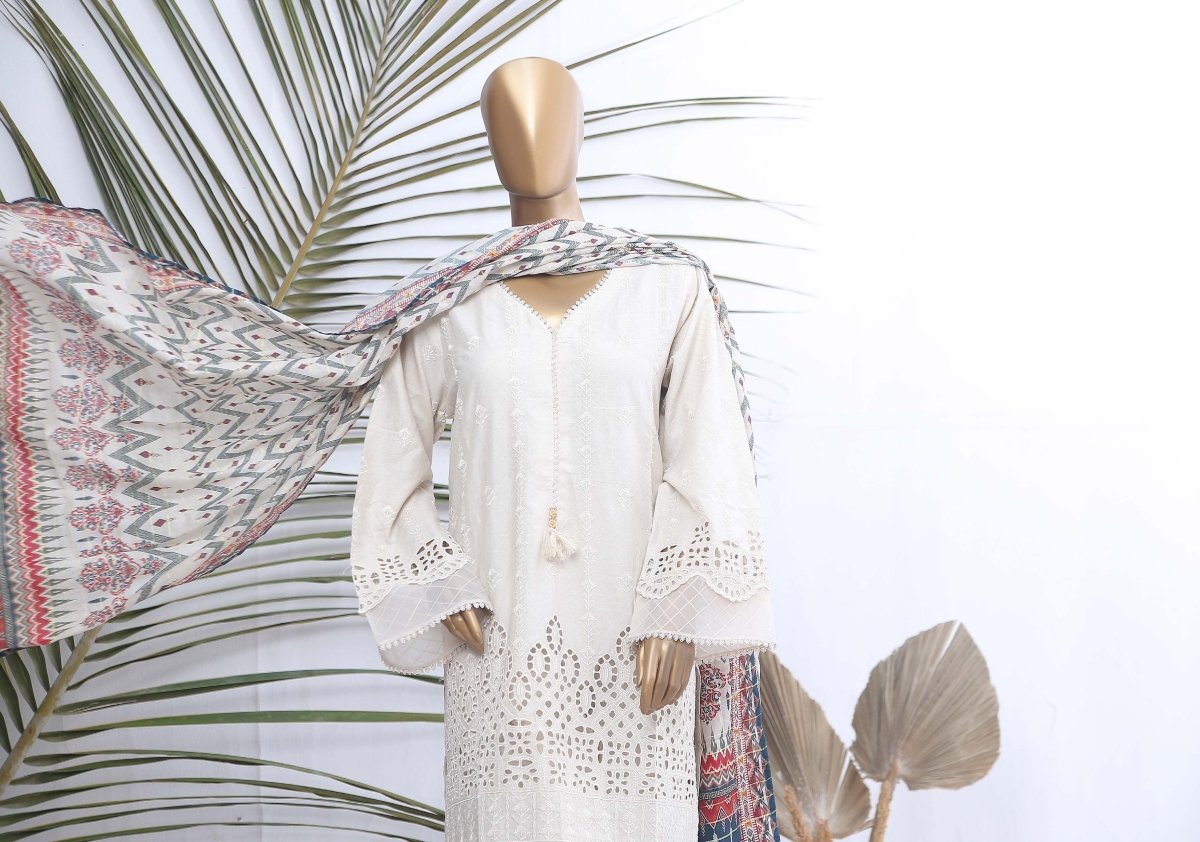 Bin Saeed Chikankari Lawn Suit BIN85