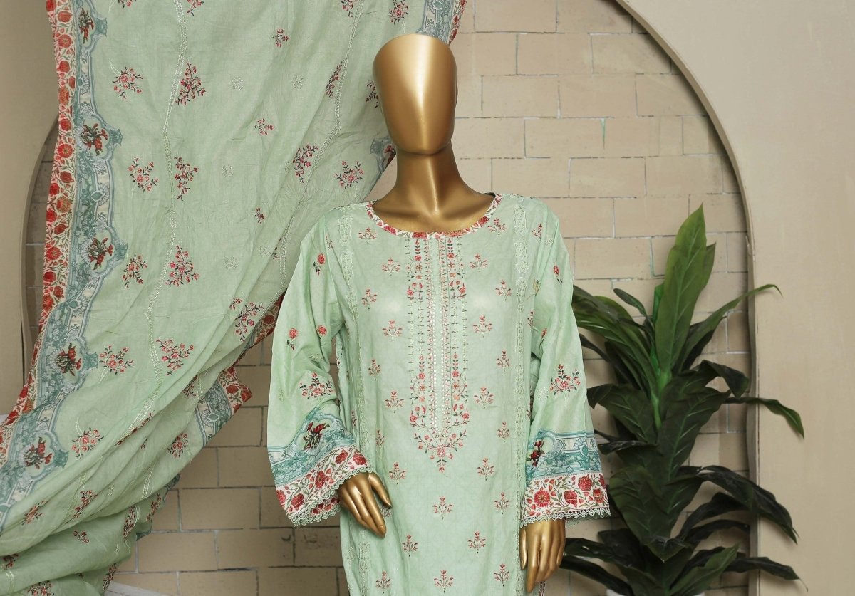 Bin Saeed Embroidered Lawn Suit BIN83-Designer dhaage
