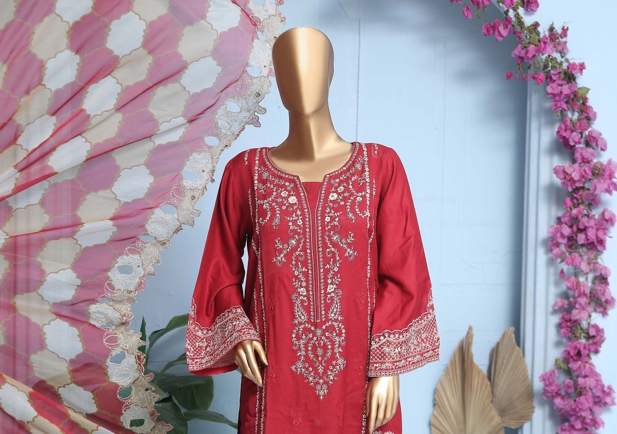 Bin Saeed Embroidered Marina 3 Piece Suit BIN127 - Designer dhaage