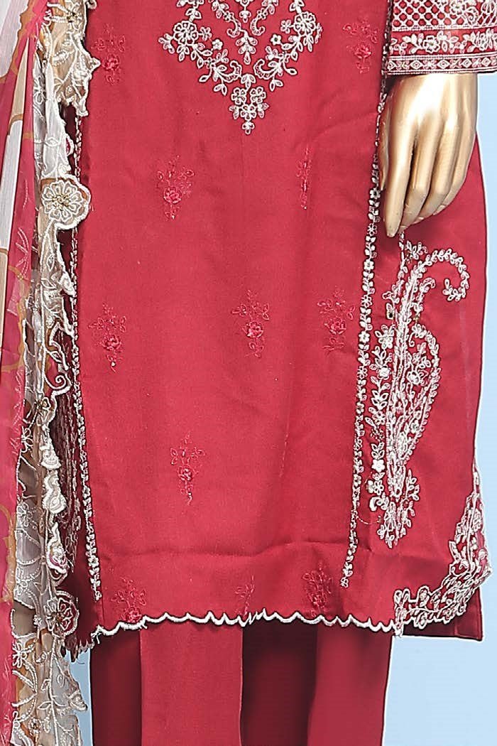 Bin Saeed Embroidered Marina 3 Piece Suit BIN127 - Designer dhaage