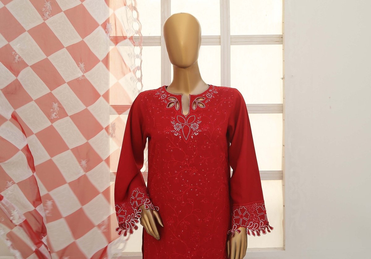 Bin Saeed Embroidered Marina 3 Piece Suit BIN129 - Designer dhaage