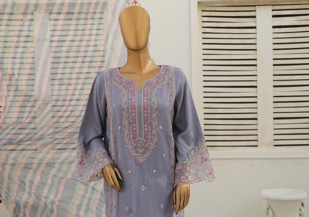 Bin Saeed Embroidered Marina 3 Piece Suit BIN133 - Designer dhaage