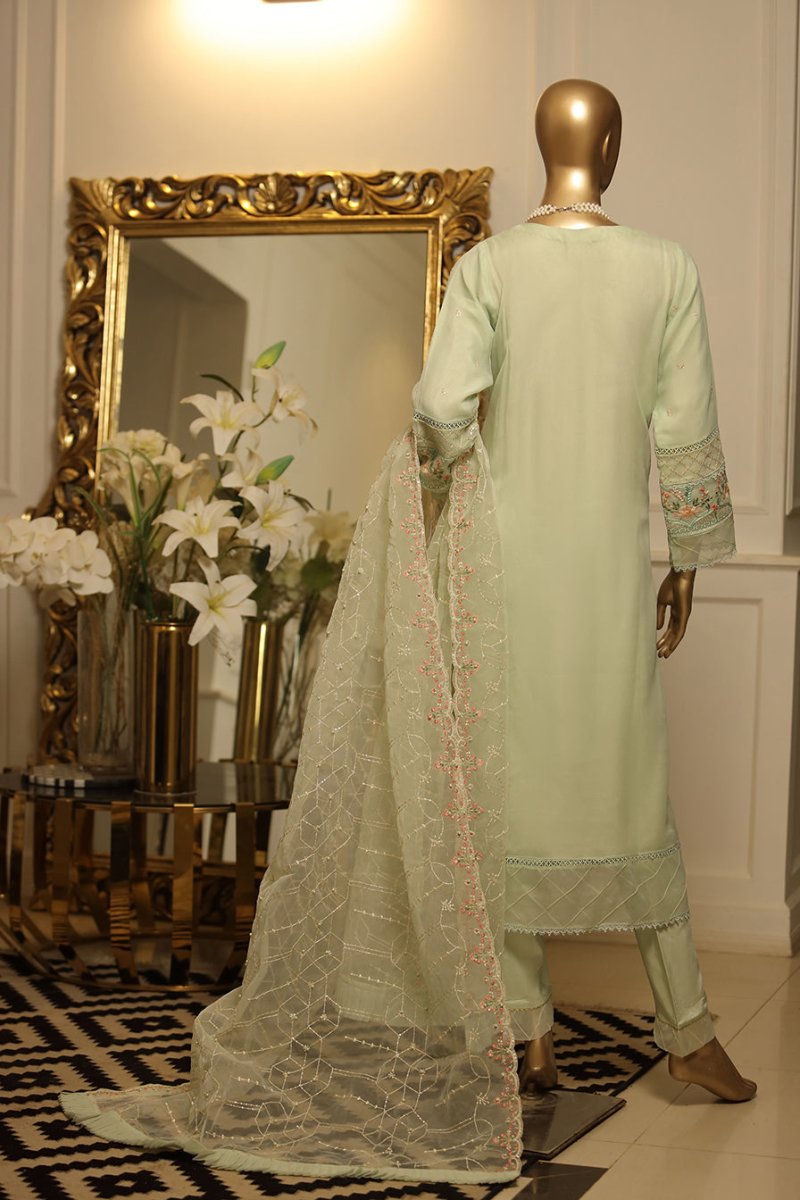 Bin Saeed Embroidered Organza Formal Suit BIN25