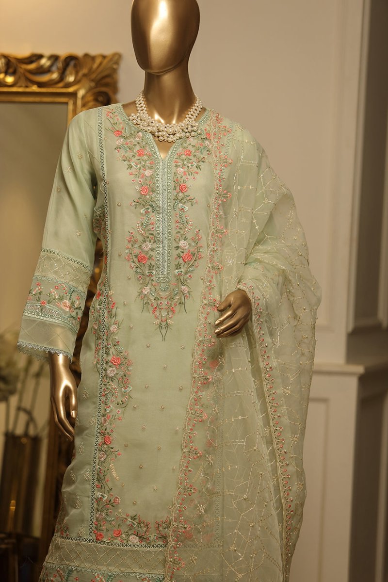 Bin Saeed Embroidered Organza Formal Suit BIN25