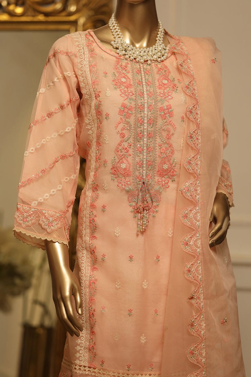 Bin Saeed Embroidered Organza Formal Suit BIN27