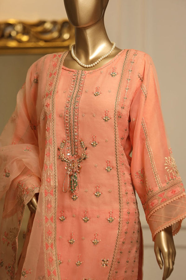 Bin Saeed Embroidered Organza Formal Suit BIN29