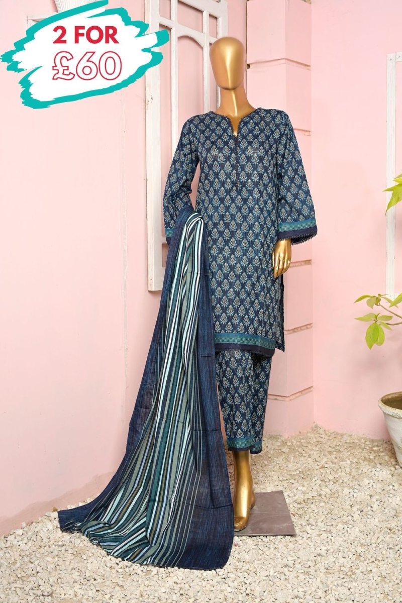 Bin Saeed Khaddar 3 Piece Co-ord Suit BIN145-Designer dhaage