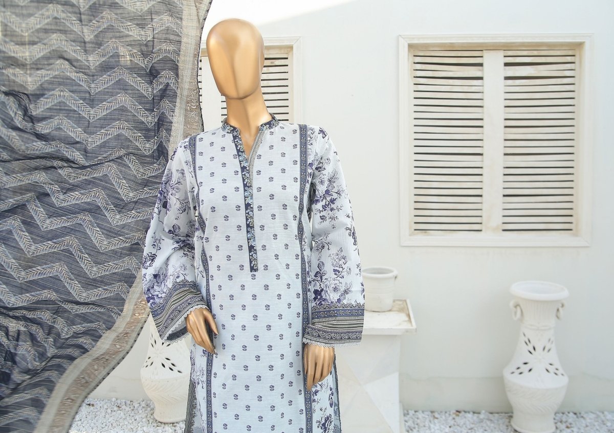 Bin Saeed Khaddar 3 Piece Suit BIN120 - Designer dhaage